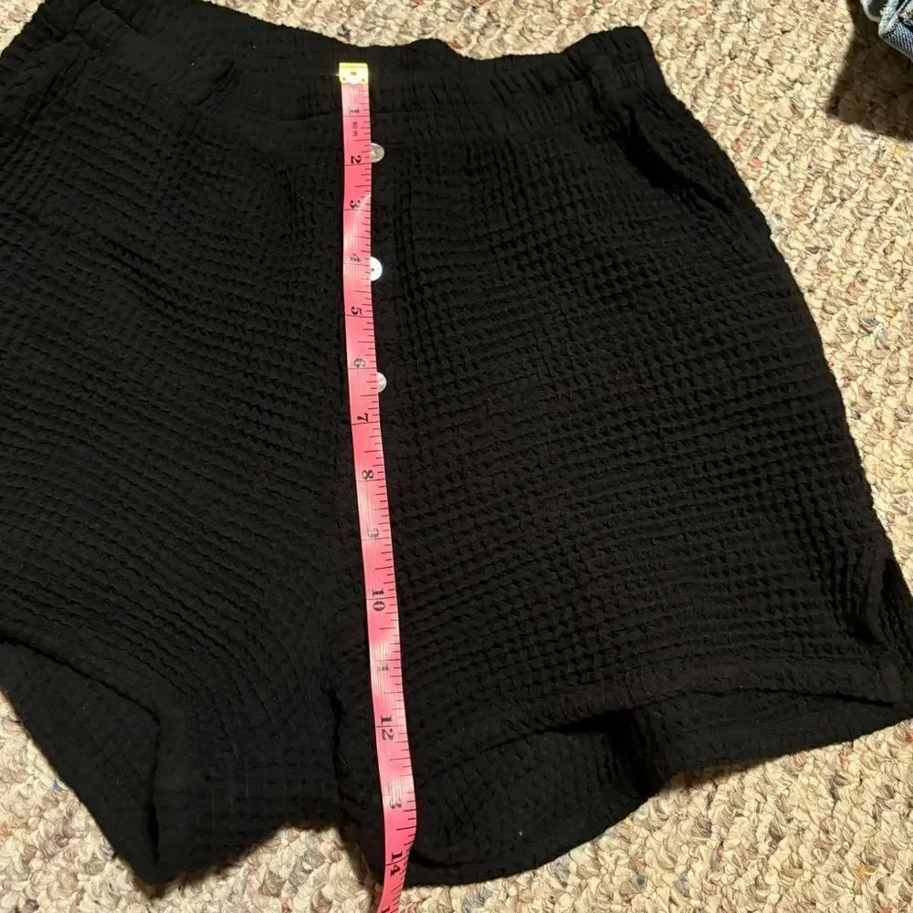 NWOT DONNI. Waffle Henley Short Button- Size XS - Picture 7 of 12